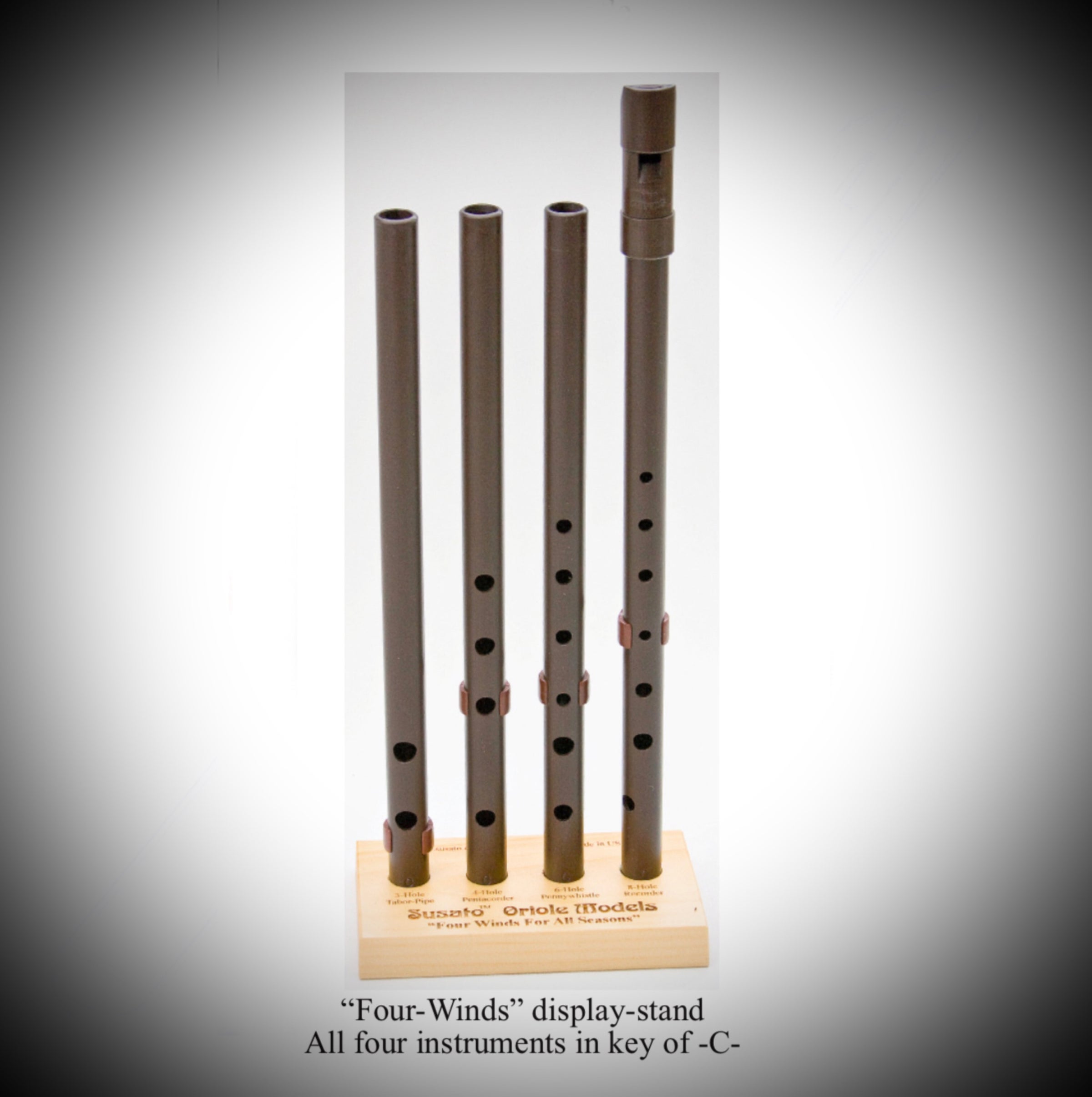 Four shop winds flutes